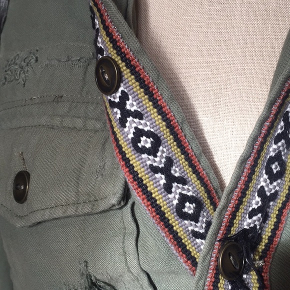 FP Distressed Army Jacket - Picture 3 of 3